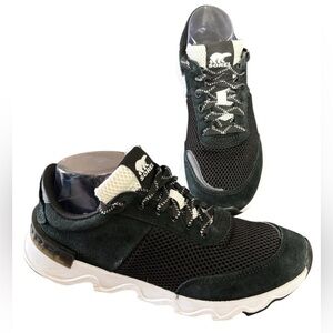 Sorel Kinetic Lite Sneaker Shoes Size 7.5/38.5 Black NL3516-010 Athletic Comfort